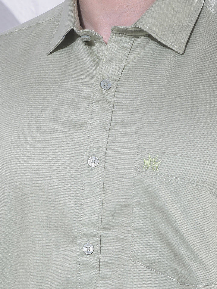 Everyday Green Casual Shirt