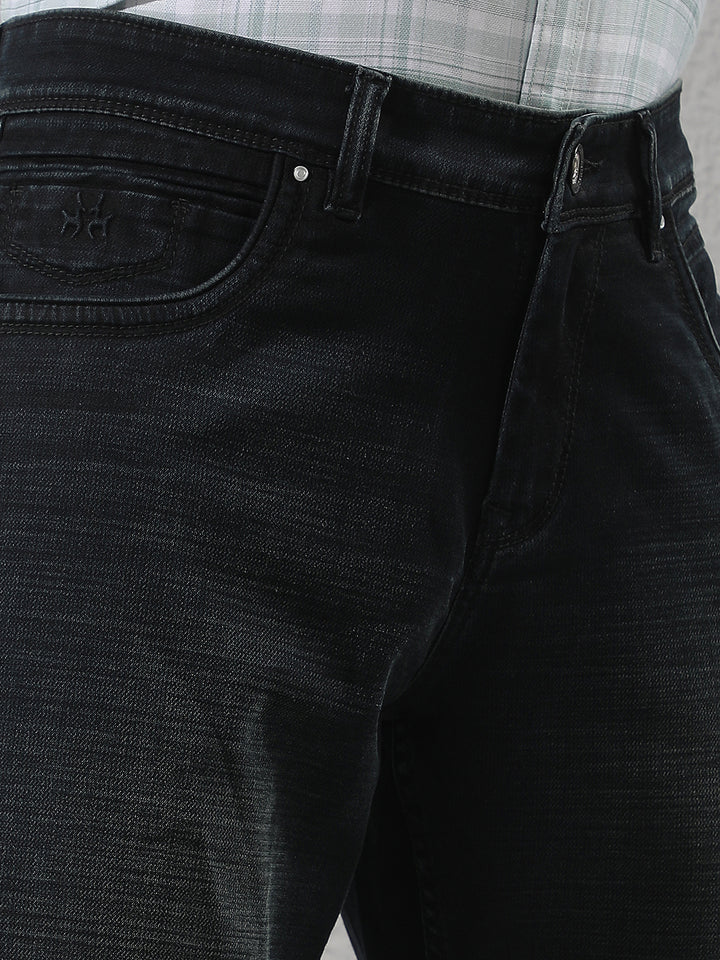 Carbon Black Straight Jeans