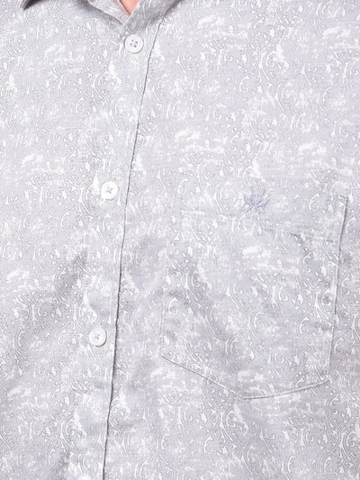 Iconic Grey Printed Shirt