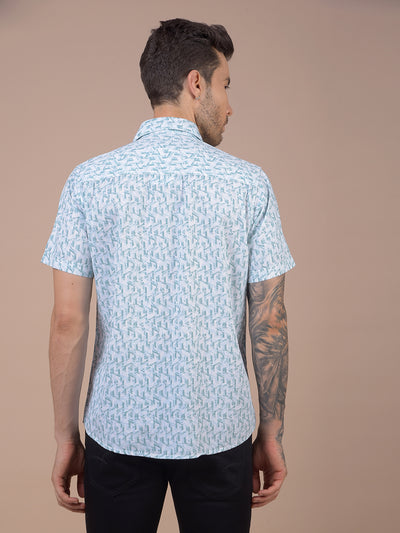 Green Printed Shirt