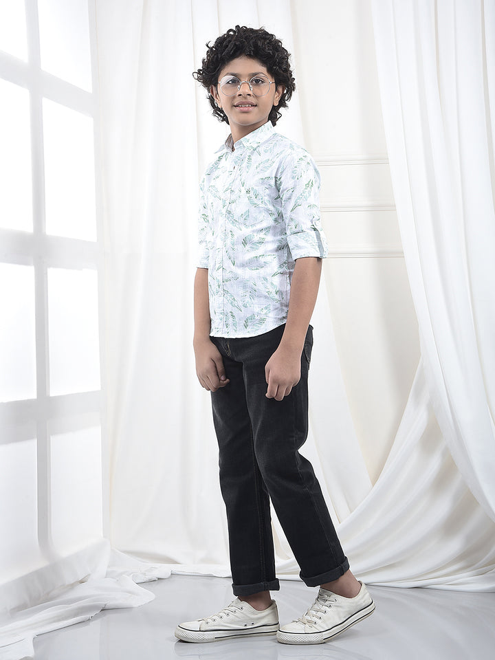 Black Dark Wash Baggy Jeans