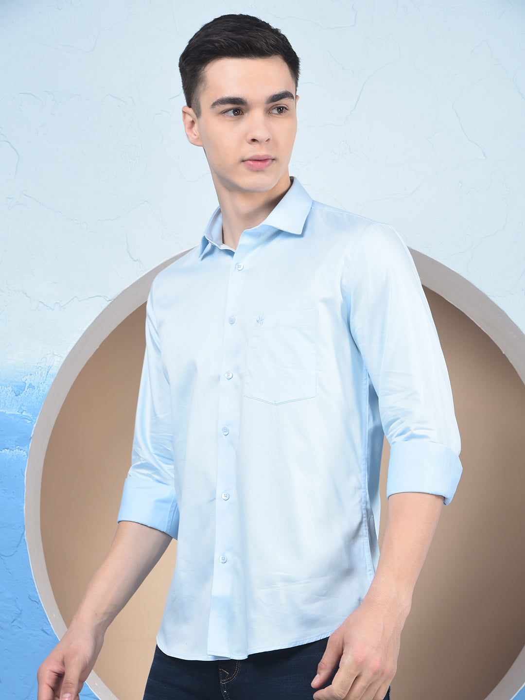 Sunlit Sky Blue Formal Shirt