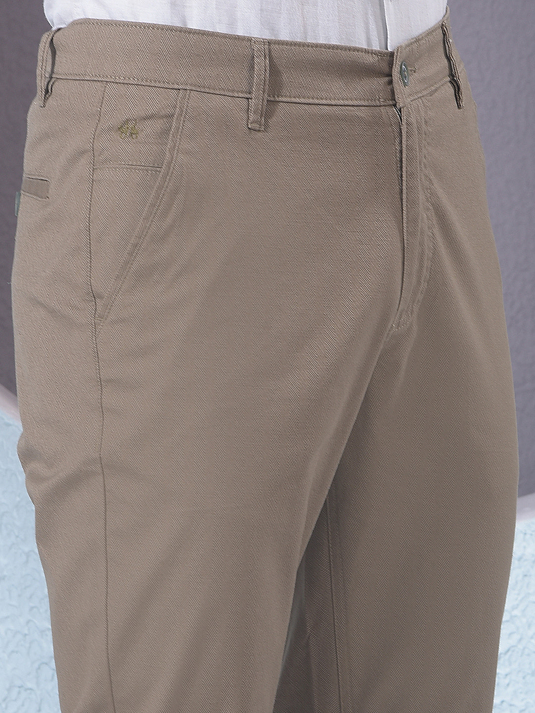 Stylish Olive Printed Trousers