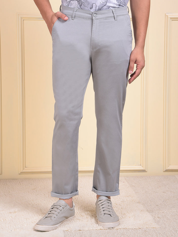 Grey Printed Trousers