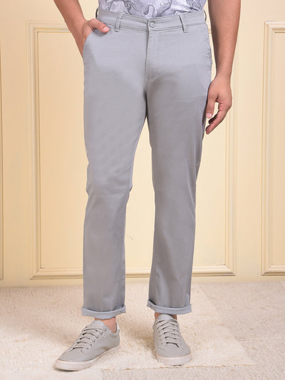 Grey Printed Trousers