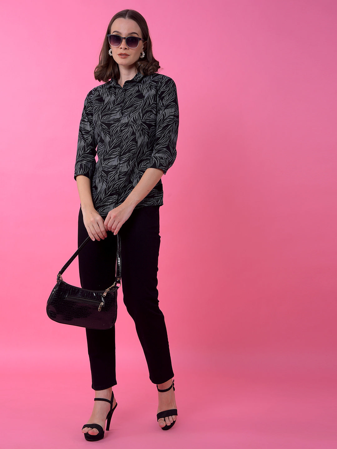 Black Printed Shirt