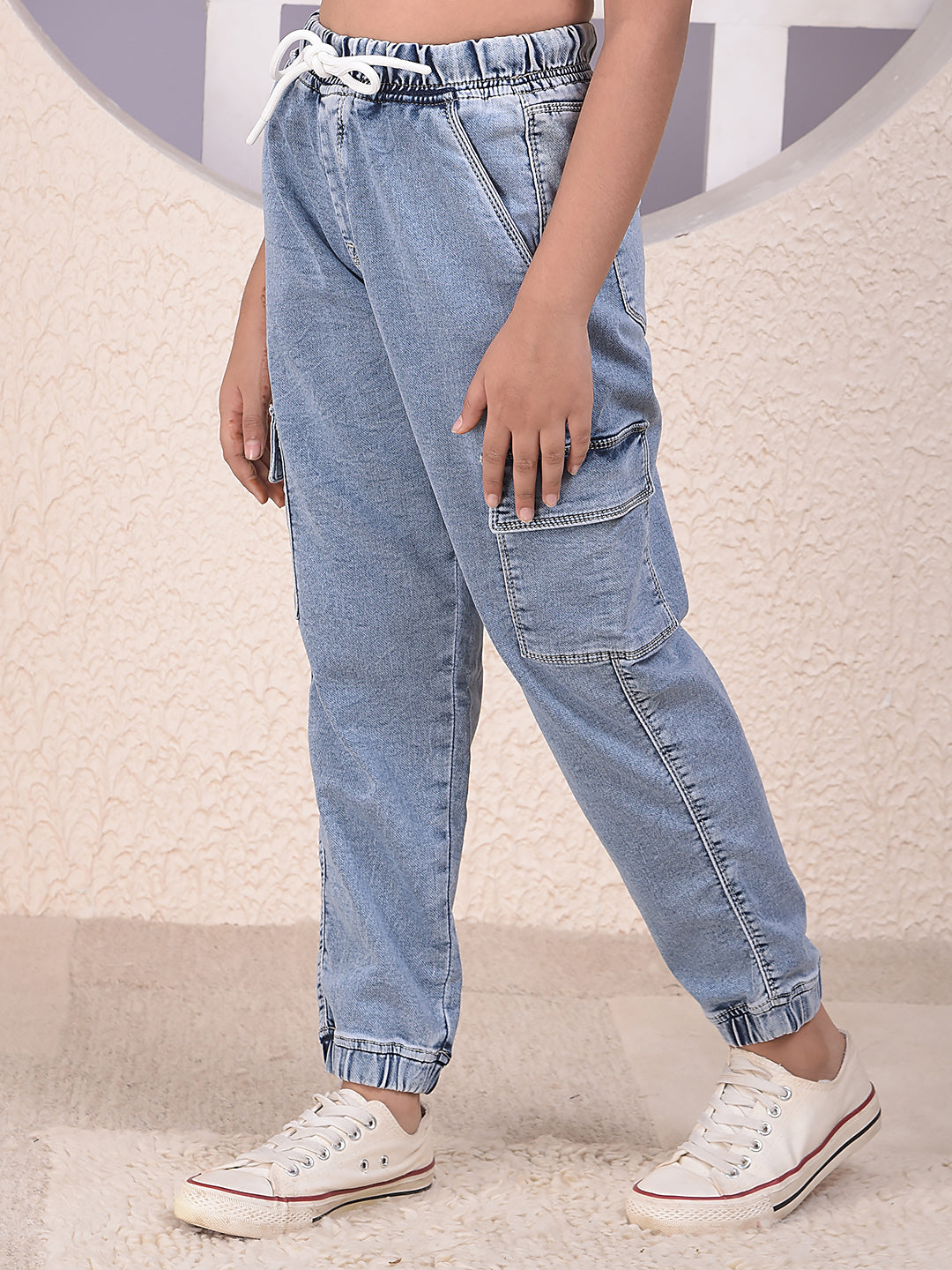 Classic Blue Cargo Joggers