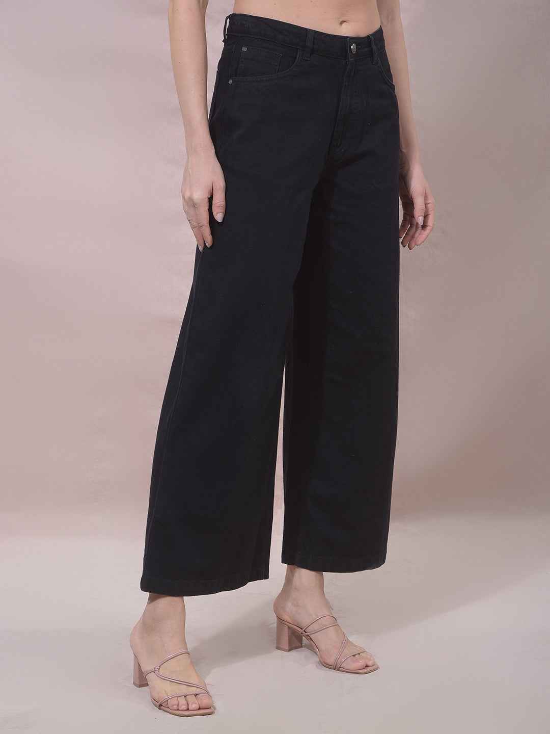 Black 100% Cotton Loose Fit Jeans