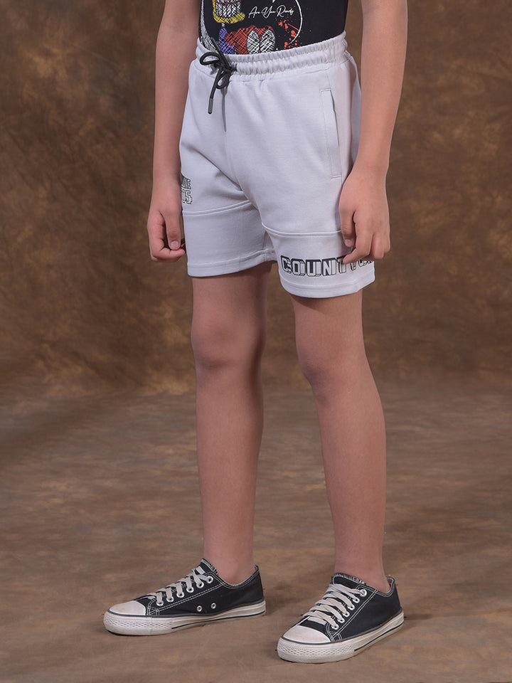 Light Grey Athleisure Shorts