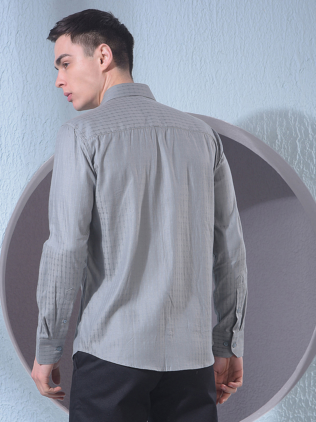 Deep Green Jacquard Shirt