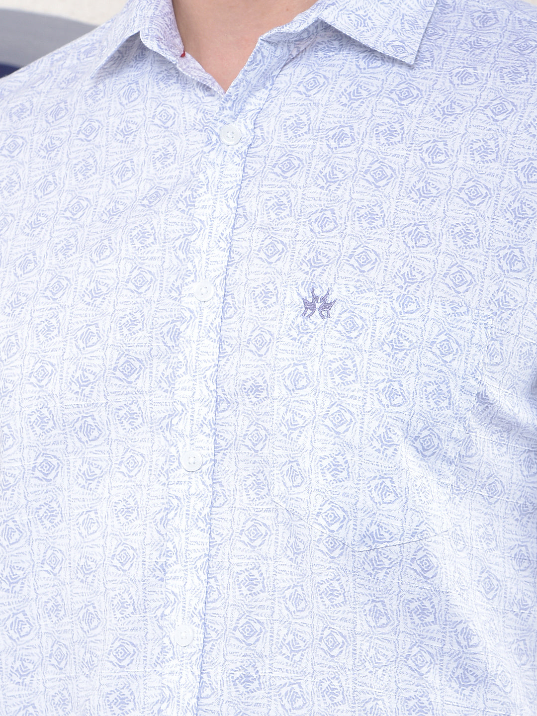 Purple SoftPrint 100% Cotton Shirt