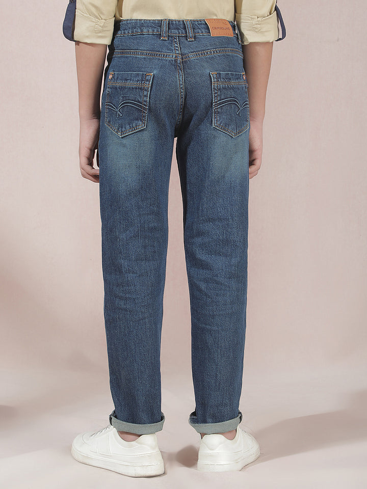 Swanky Navy Blue Straight Jeans