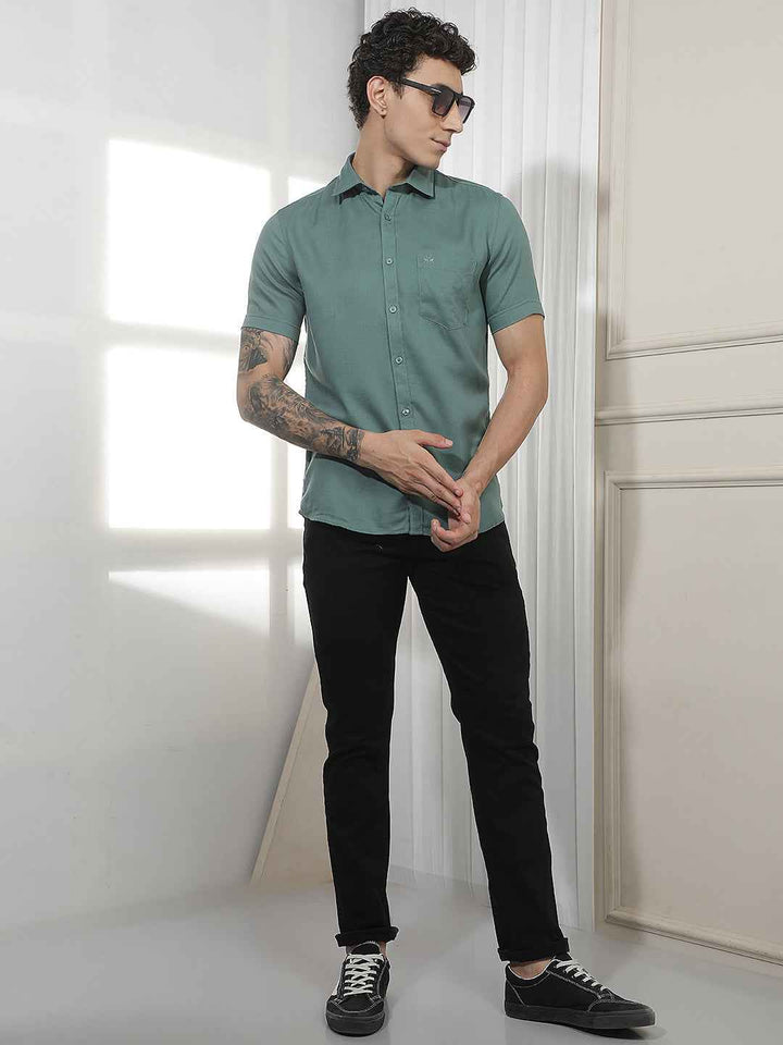 Green Casual Shirt