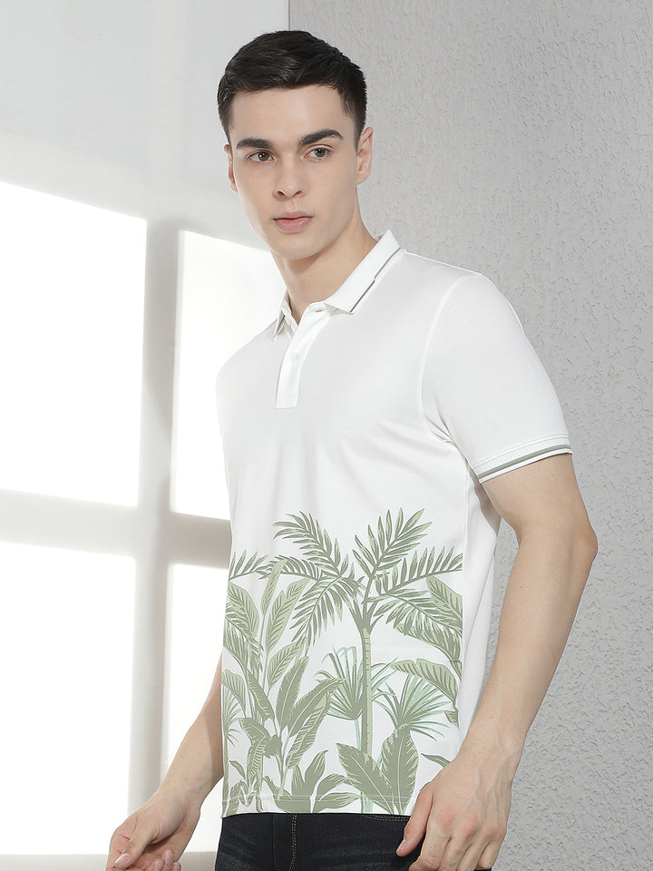 Green Floral Print T-Shirt