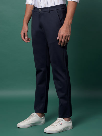 Navy Blue Knitted Trousers