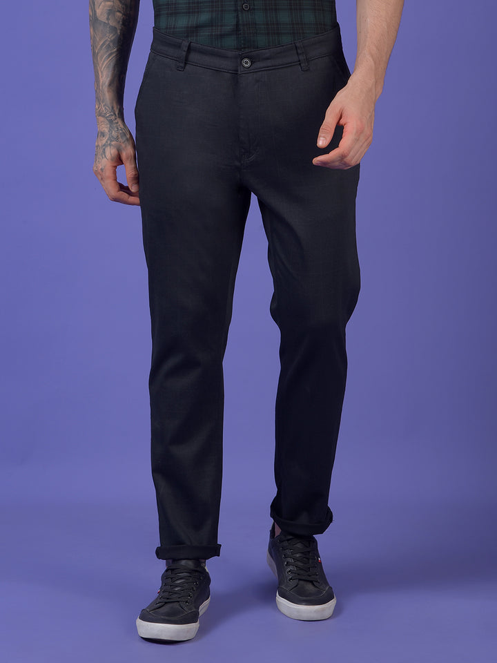 Black Printed Trousers