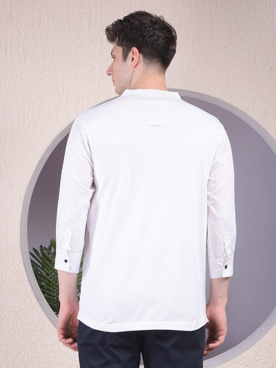 Dreamy White Printed Kurta