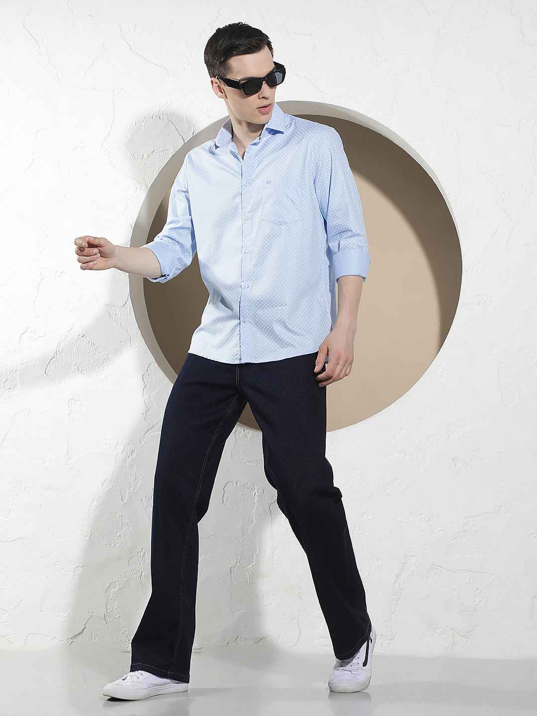 Fresh Blue Printed Shirt
