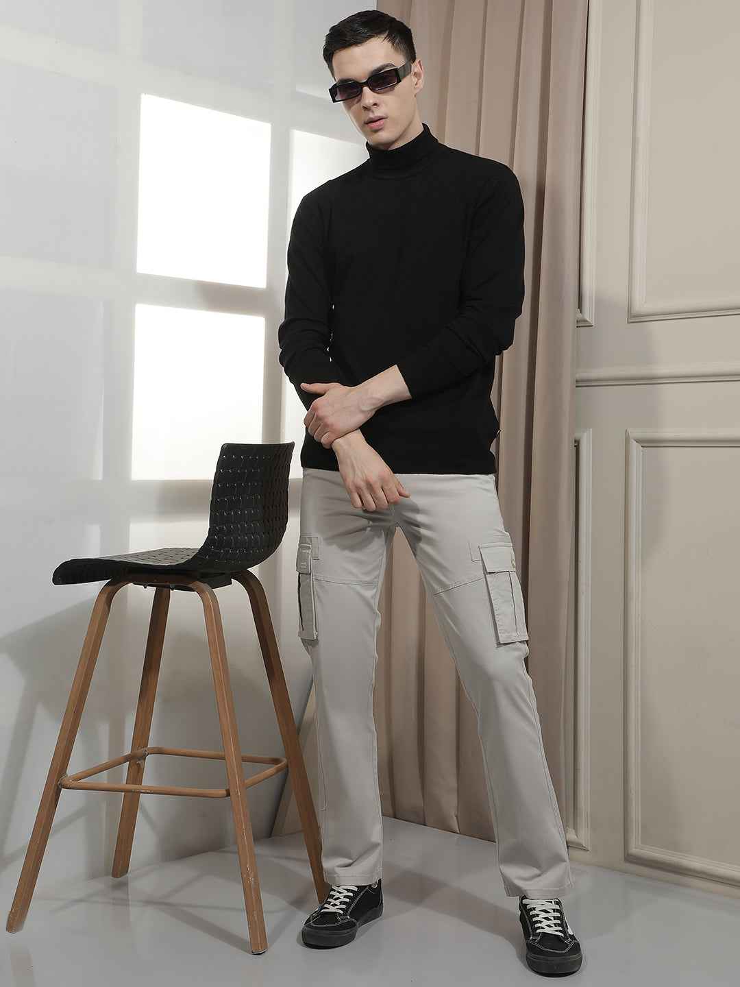 Heavy Duty Grey Cargo Trousers