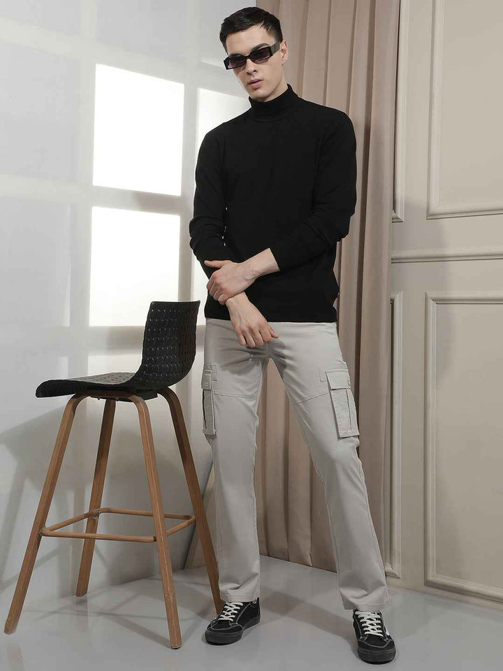Heavy Duty Grey Cargo Trousers