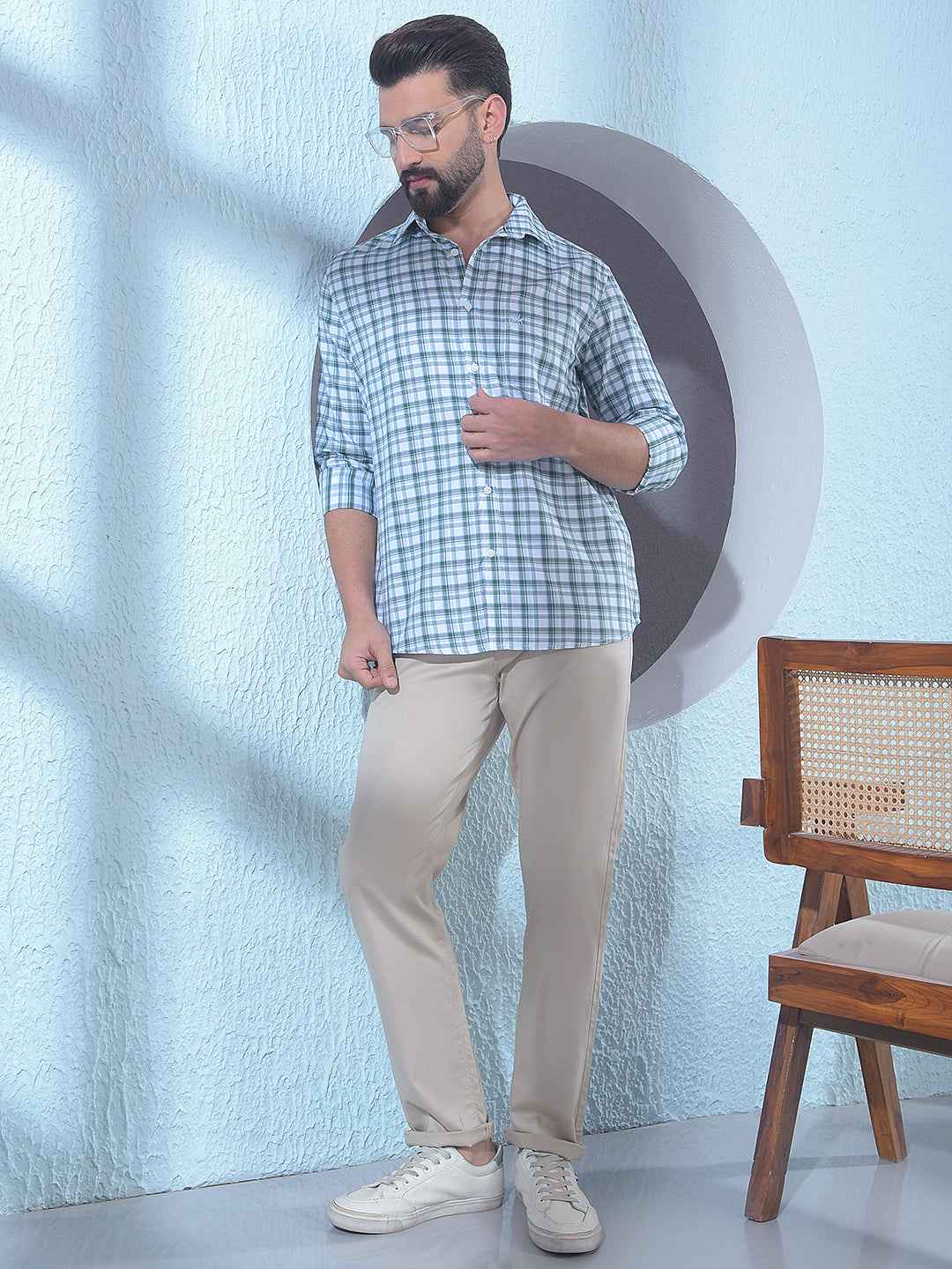 Green Checked Shirt