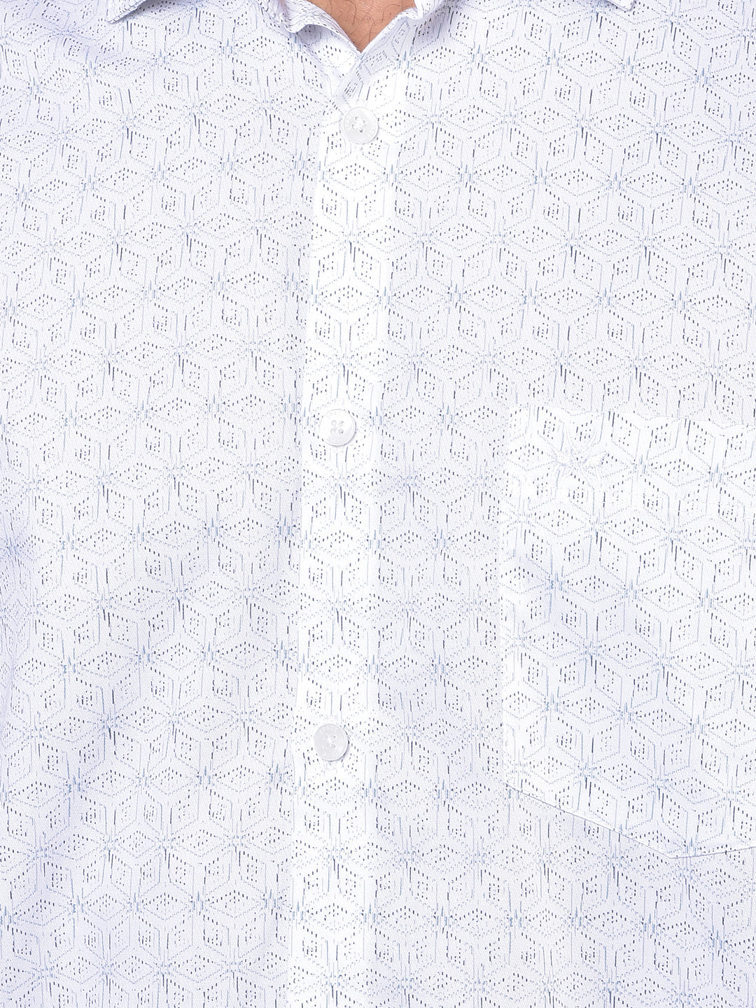White Printed Shirt