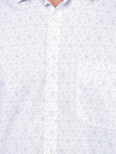 White Printed Shirt