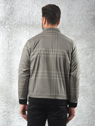 Grey Checked Reversible Jacket