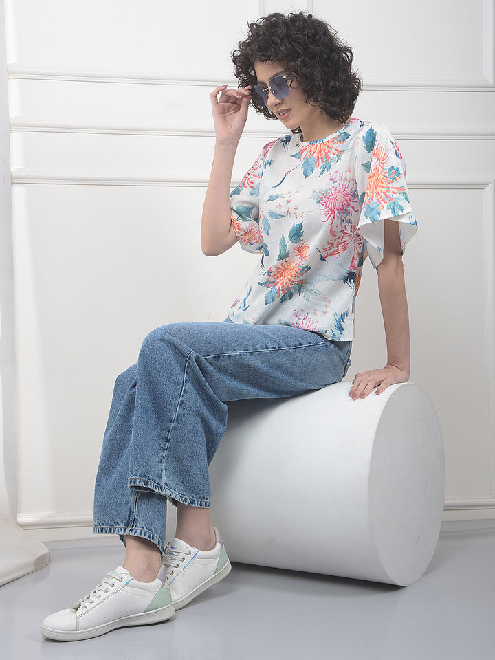 Effortless Blue Wide-Leg Jeans