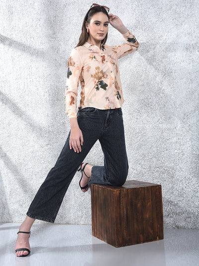 Grey Wide Leg 100% Cotton Jeans