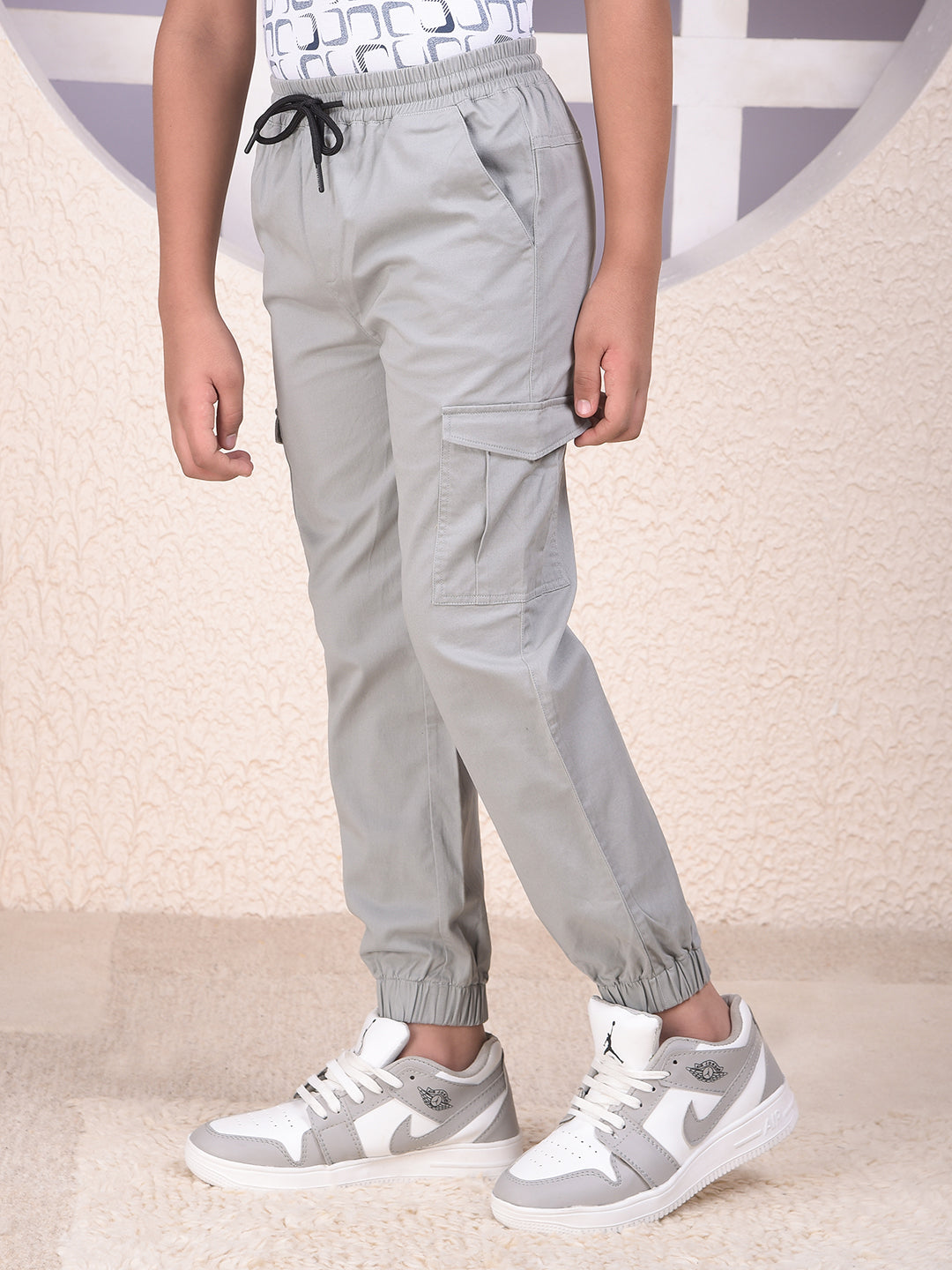 Urban Drift Grey Cargo Joggers
