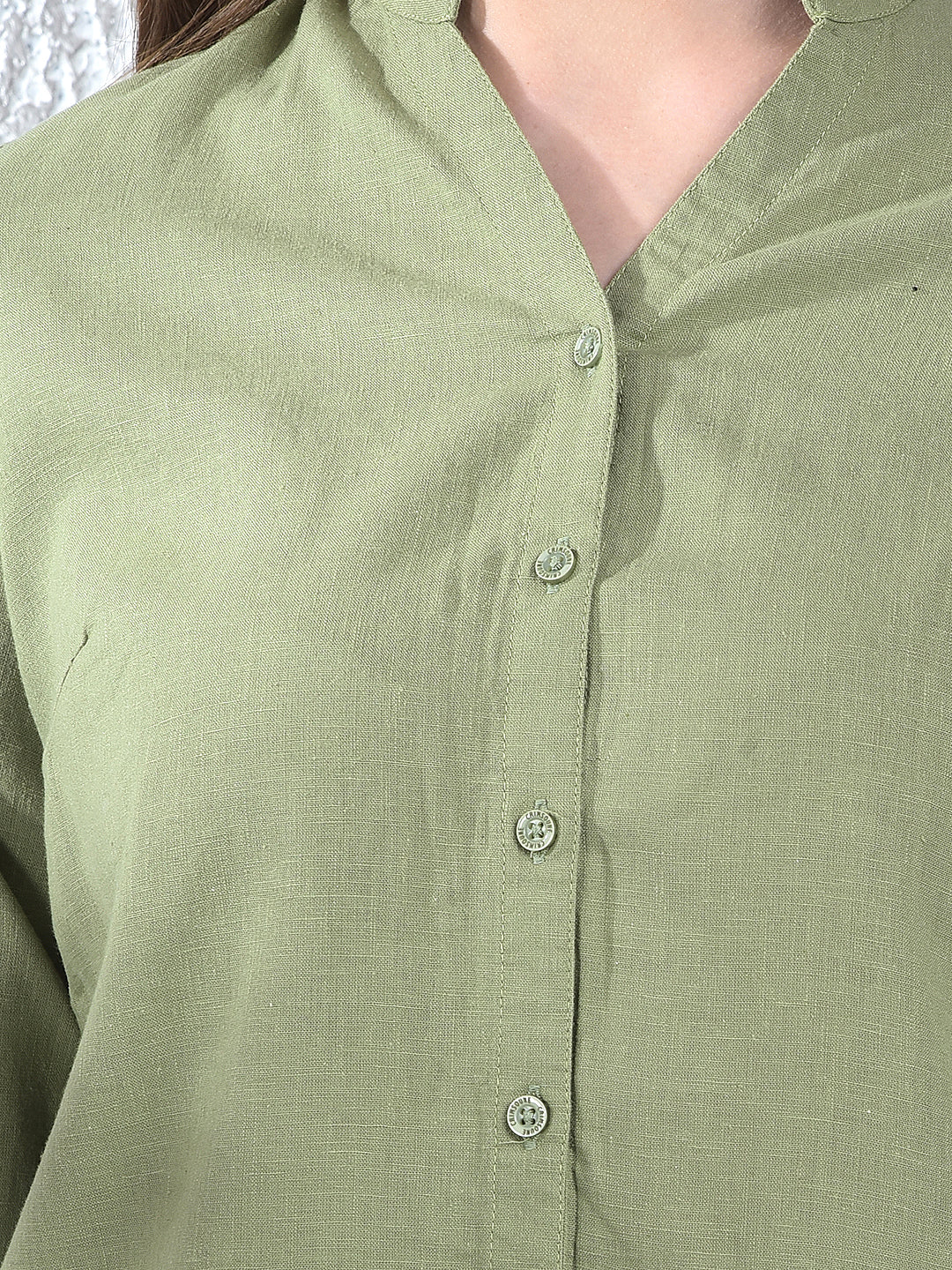 Sage Harmony Mandarin Shirt