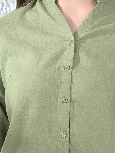 Sage Harmony Mandarin Shirt