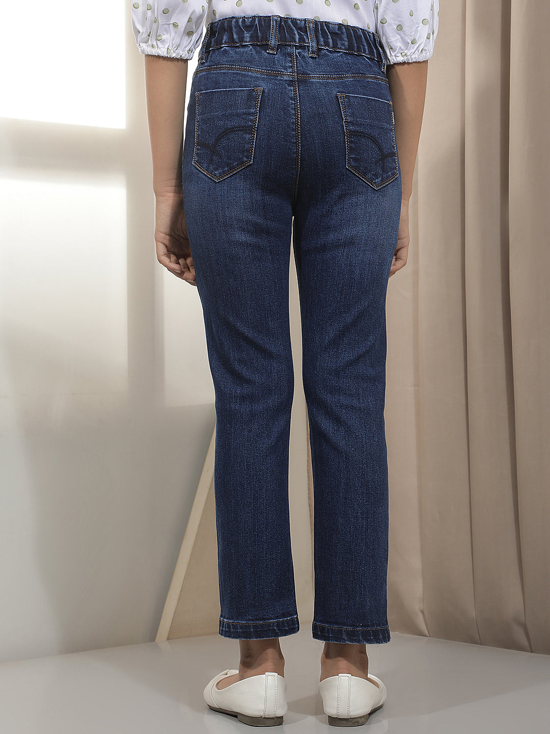 Refined Indigo Blue Straight Jeans