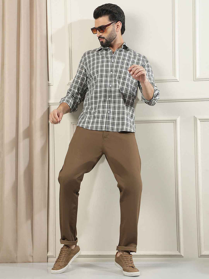 Brown Smart Casual Trousers