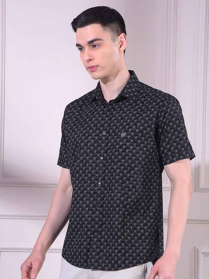 Black Printed Shirt