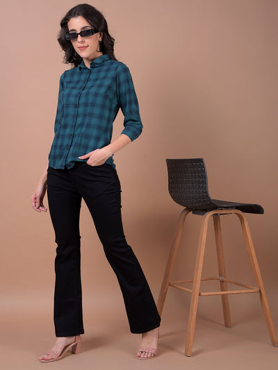 Green Checked Shirt