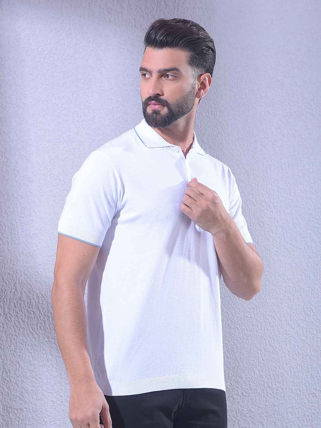 Elegant Cream Polo T-Shirt