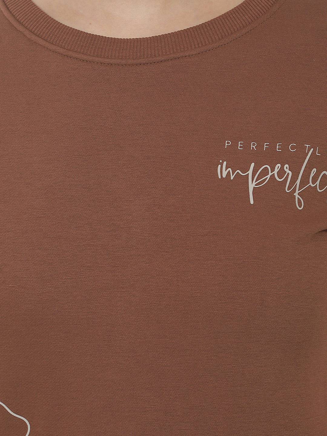 Brown Graphic Print Sweatshirt