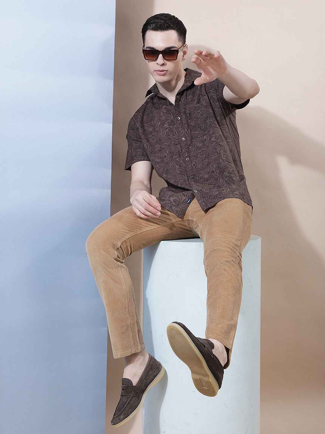 Cocoa Brown Printed Shirt