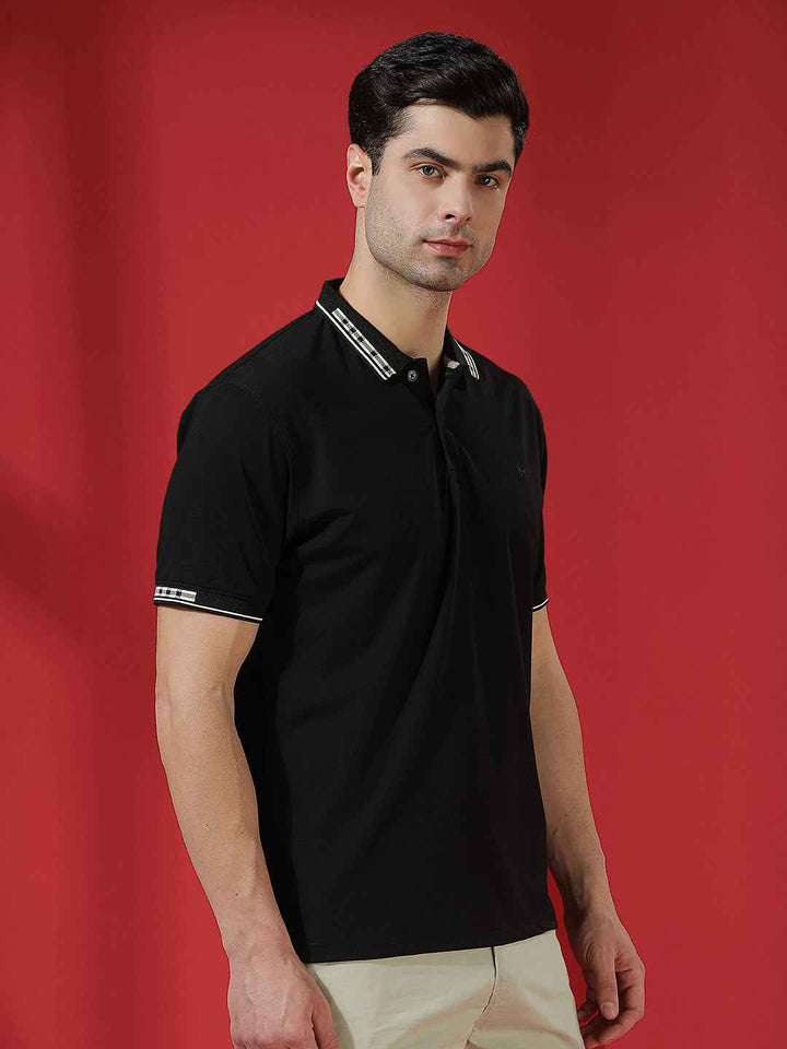 Jet Black Classic Polo T-Shirt