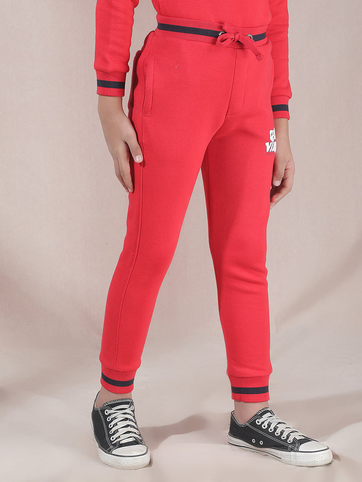 Cool Vibes Red Joggers