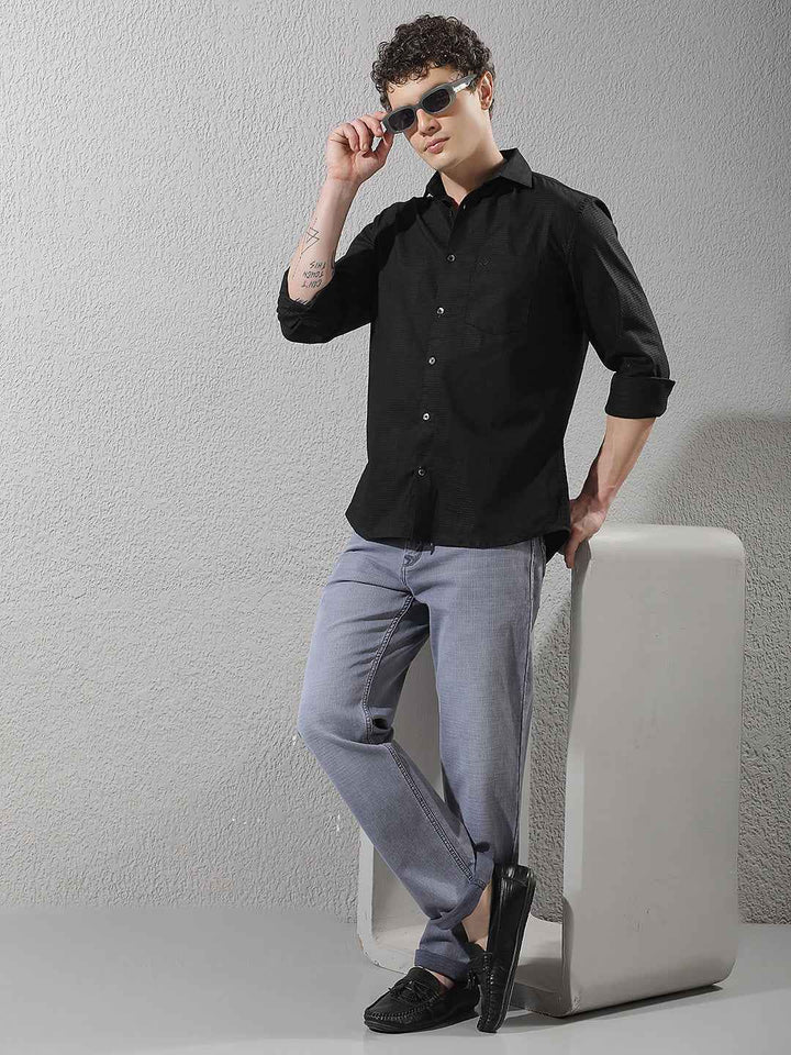 Smoke Grey Straight Jeans