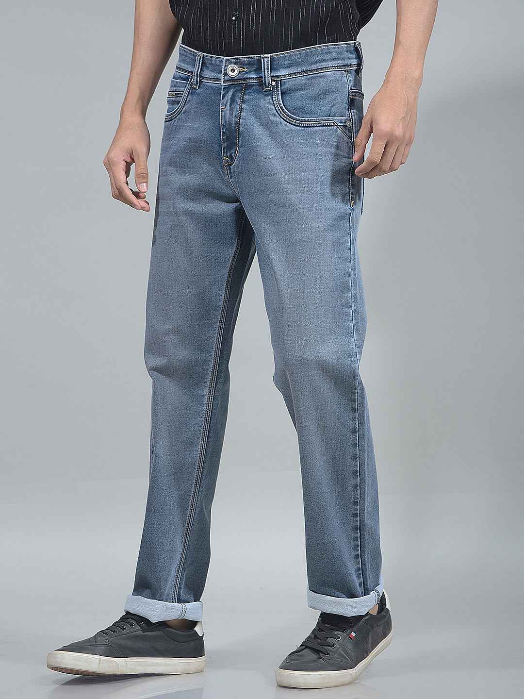 Indigo Blue Straight Jeans