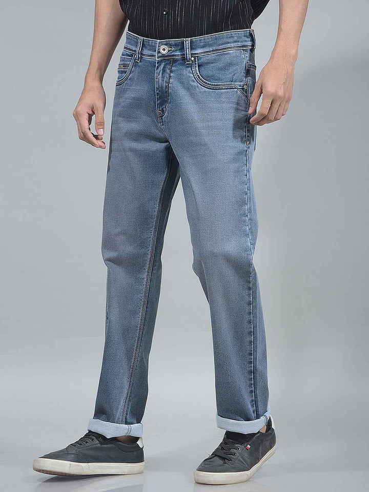 Indigo Blue Straight Jeans