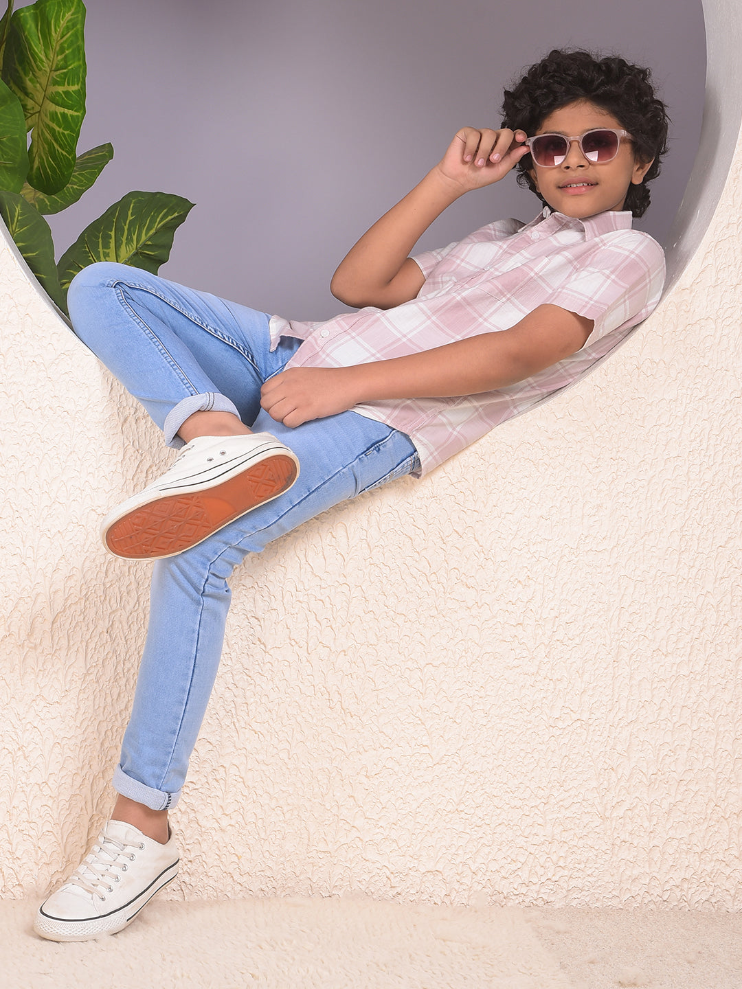 Stylish Tapered Fit  Light Blue Jeans