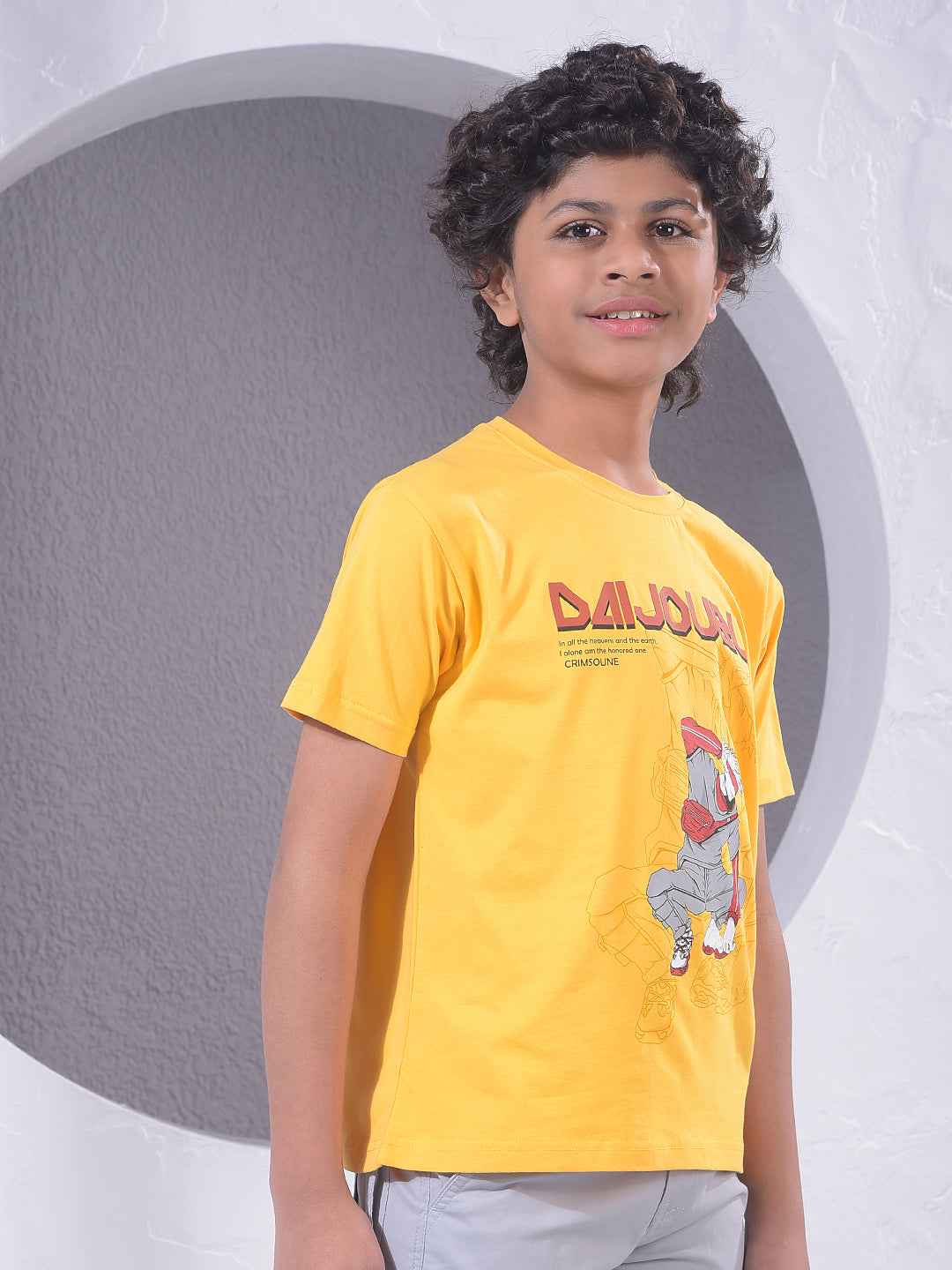 Yellow Graphic Print T-Shirt