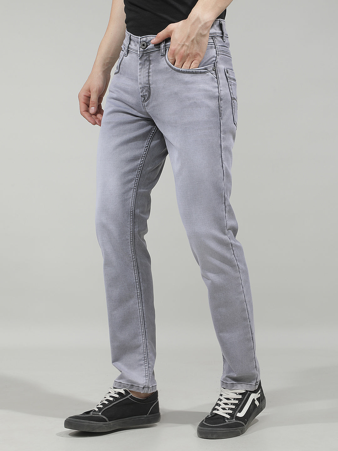 Sleek Fog Grey Jeans