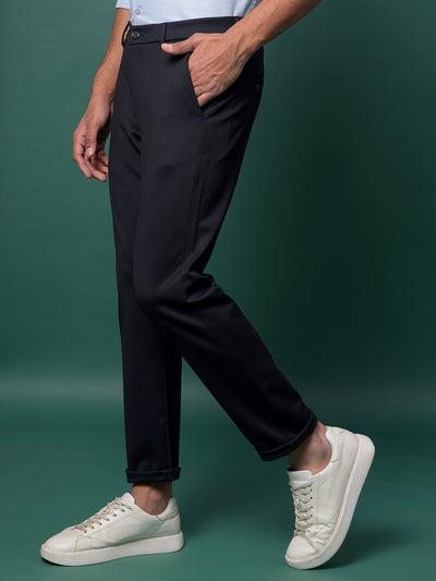 Black Knit Comfort Trousers