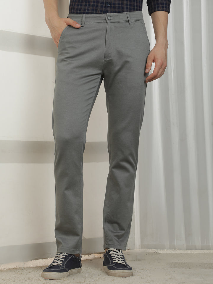 Urban Iron Grey Printed Trousers